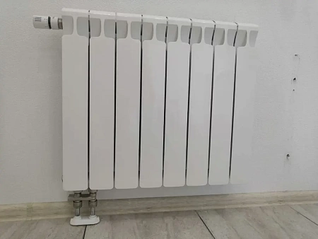 Установка 4 радиаторов на сварке