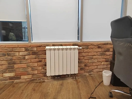 Установка 4 радиаторов на сварке